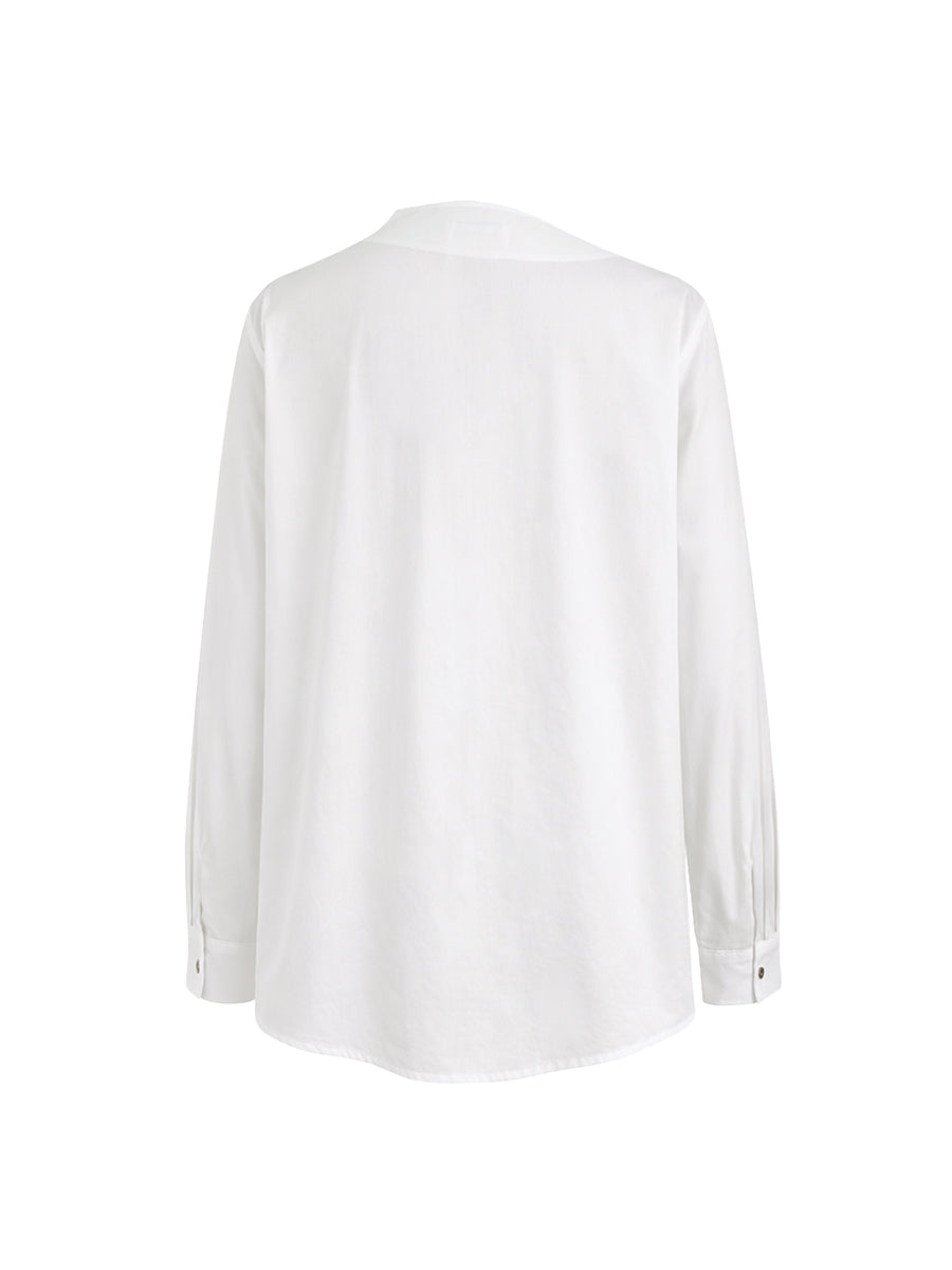 Avery™ Asymmetric Button Blouse