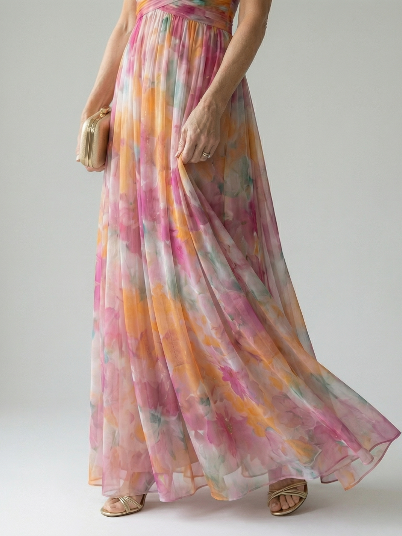 Isel - Zachte Wrap Maxi Jurk