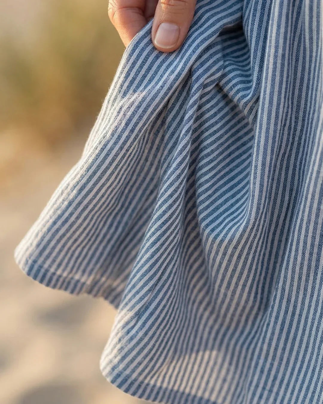 Brienne | Striped Midi Dress – Effortless Comfort, Everyday Confidence