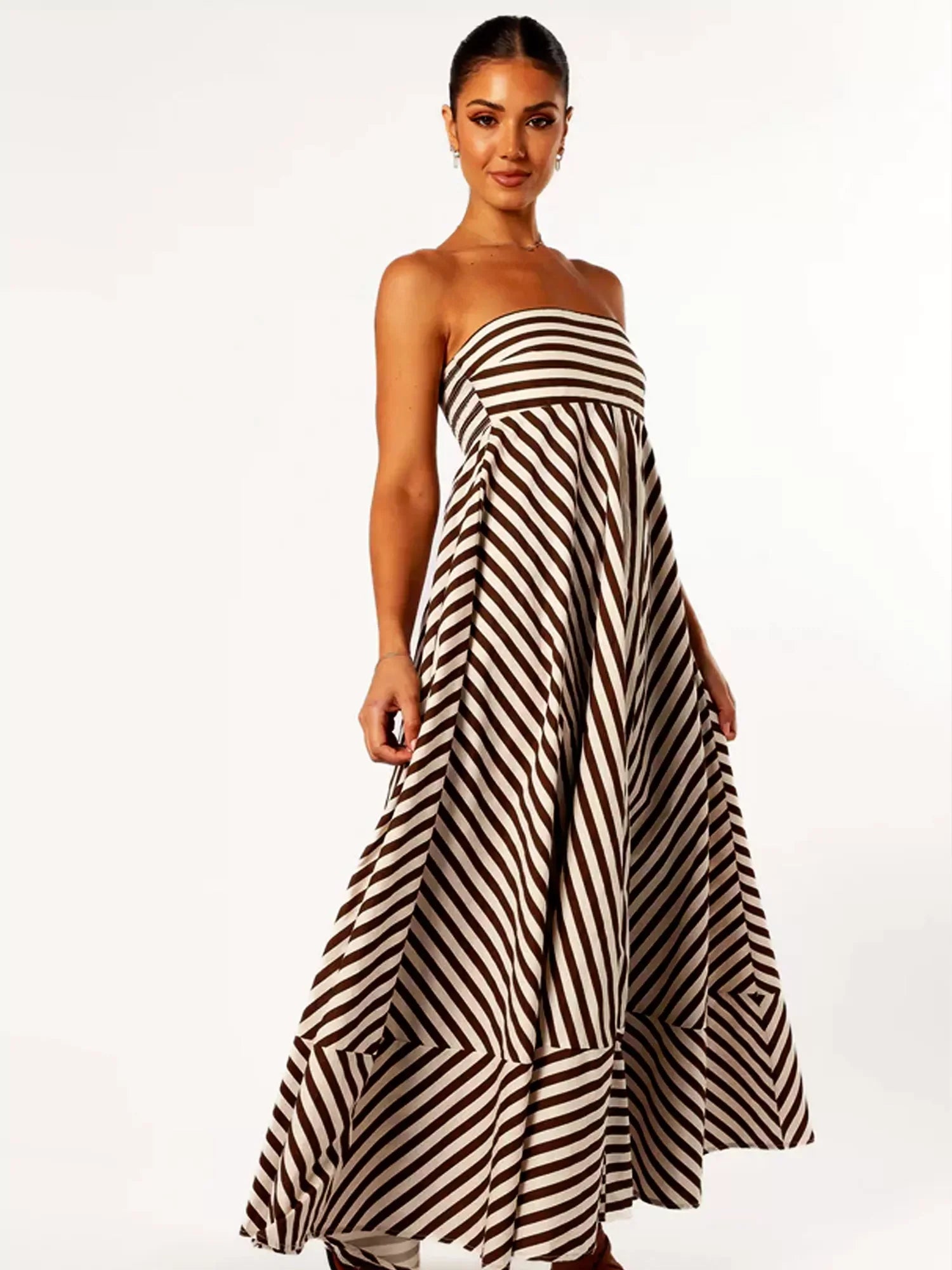 Seraphina™ | Nocturnal Charm Ruffle Maxi Dress