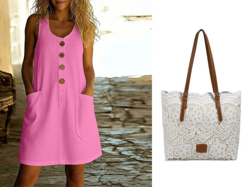 🔥50% KORTING! 🌸Mouwloze zomerjurk met U-hals, ademend katoenlinnen en handige voorzakken