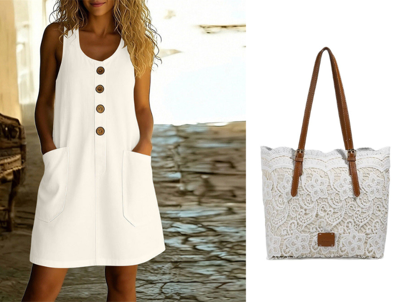 🔥50% KORTING! 🌸Mouwloze zomerjurk met U-hals, ademend katoenlinnen en handige voorzakken