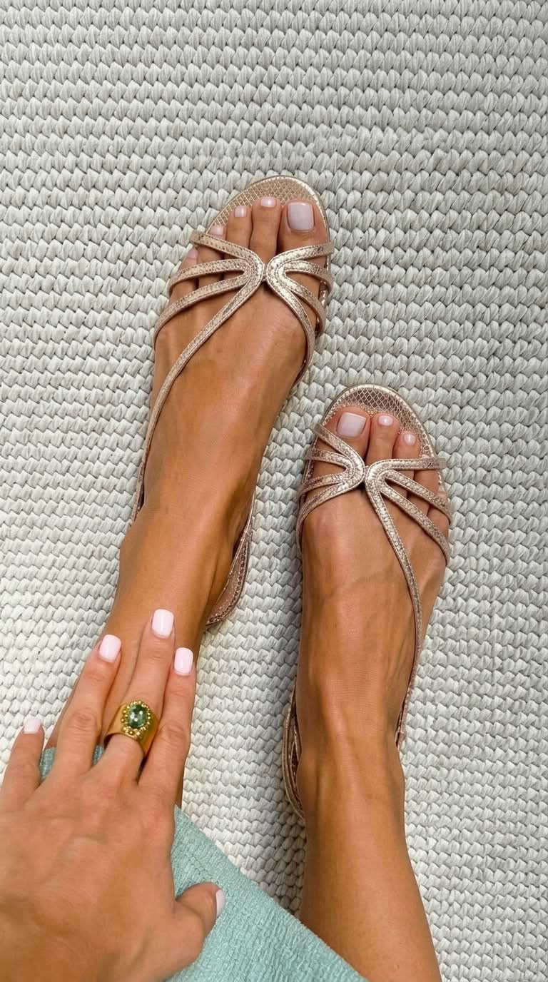 Valentina™ | Golden Summer Sandals