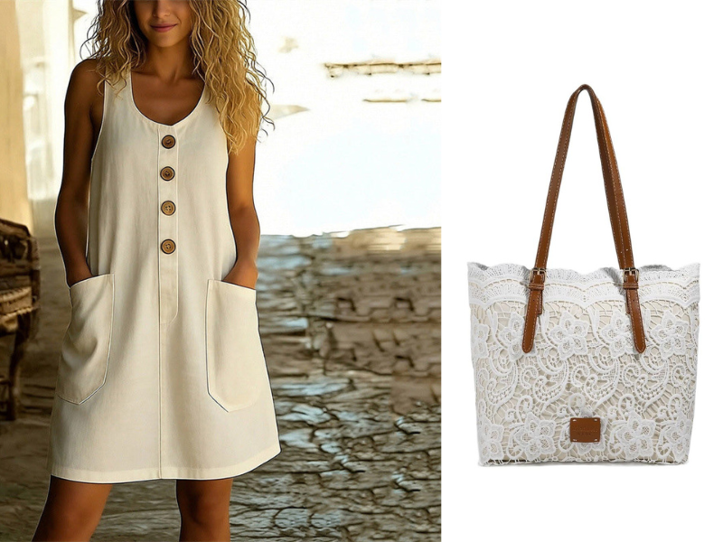 🔥50% KORTING! 🌸Mouwloze zomerjurk met U-hals, ademend katoenlinnen en handige voorzakken