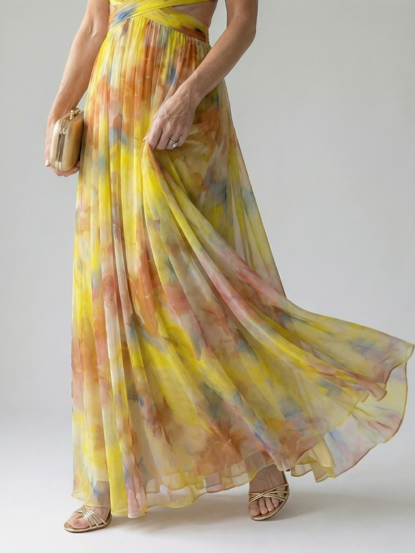 Isel - Zachte Wrap Maxi Jurk