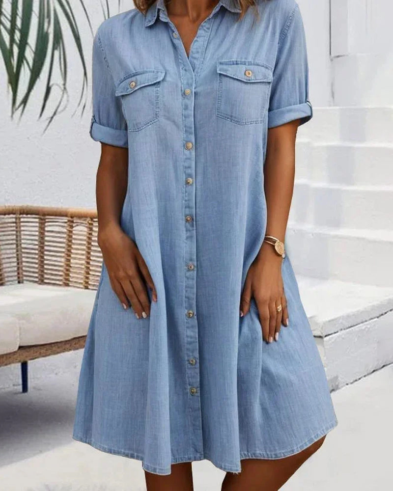 Evelyn™ | Timeless Comfort Shirt Dress