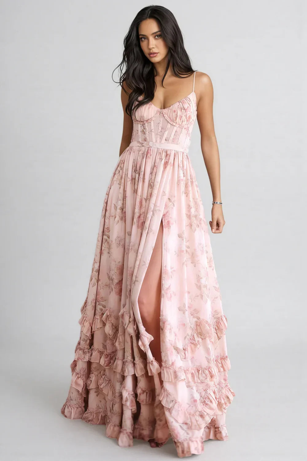 Serena Flowing Midi Dress – Venezia Edit
