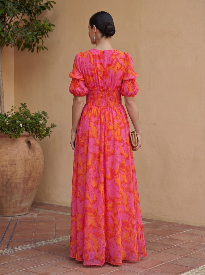 Olvera Flowing V-Neck Dress