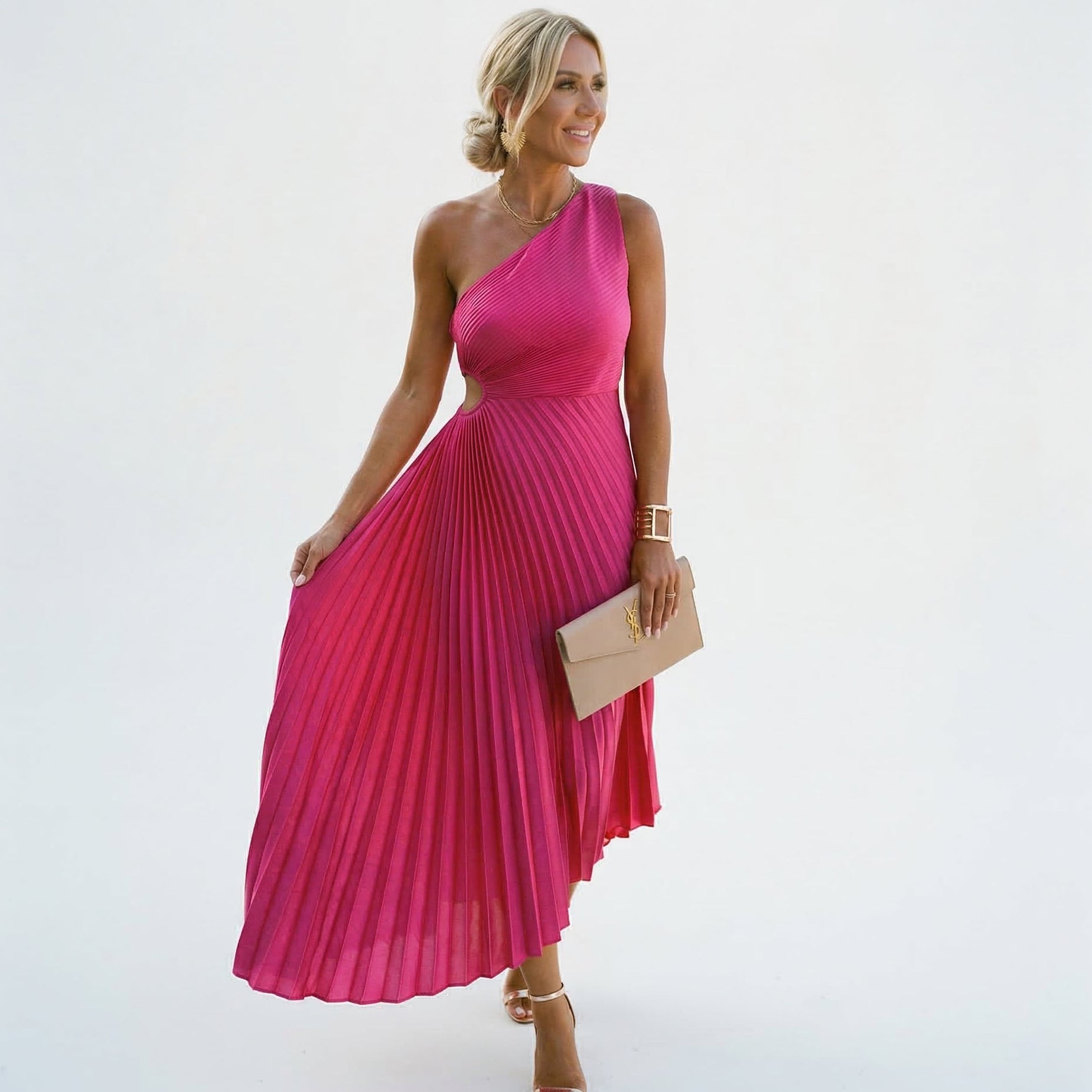 One-Shoulder Wedding Guest Dress – Occasion