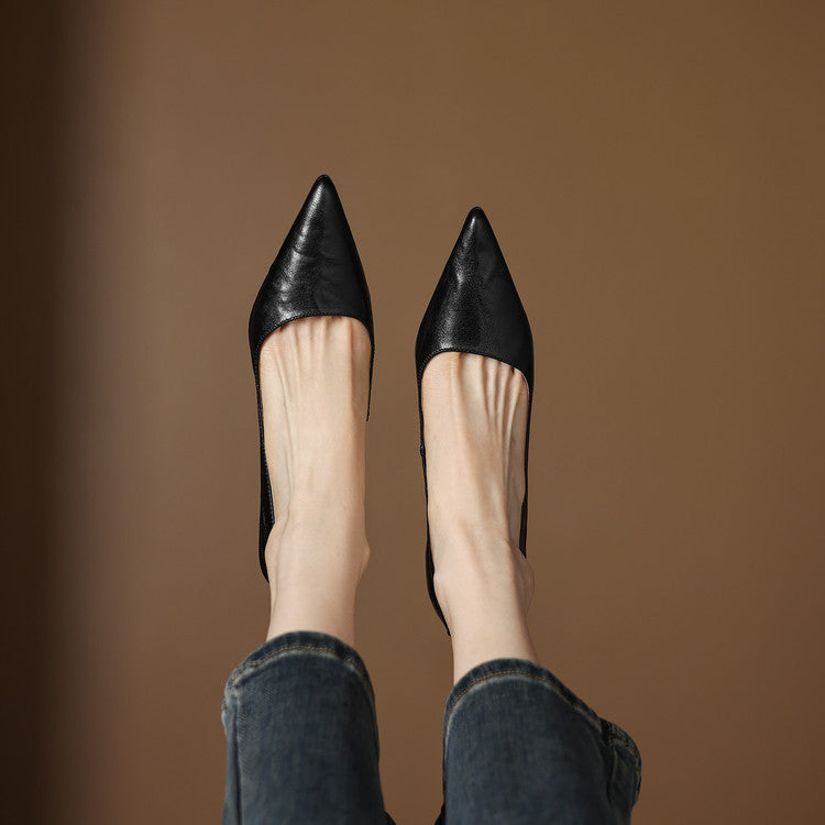 Elar Genuine Leather Heels