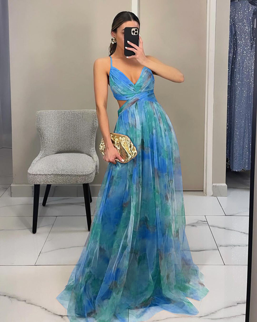 Isel - Zachte Wrap Maxi Jurk