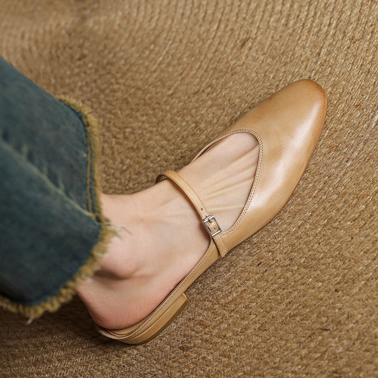 Merisa Genuine Leather Mules