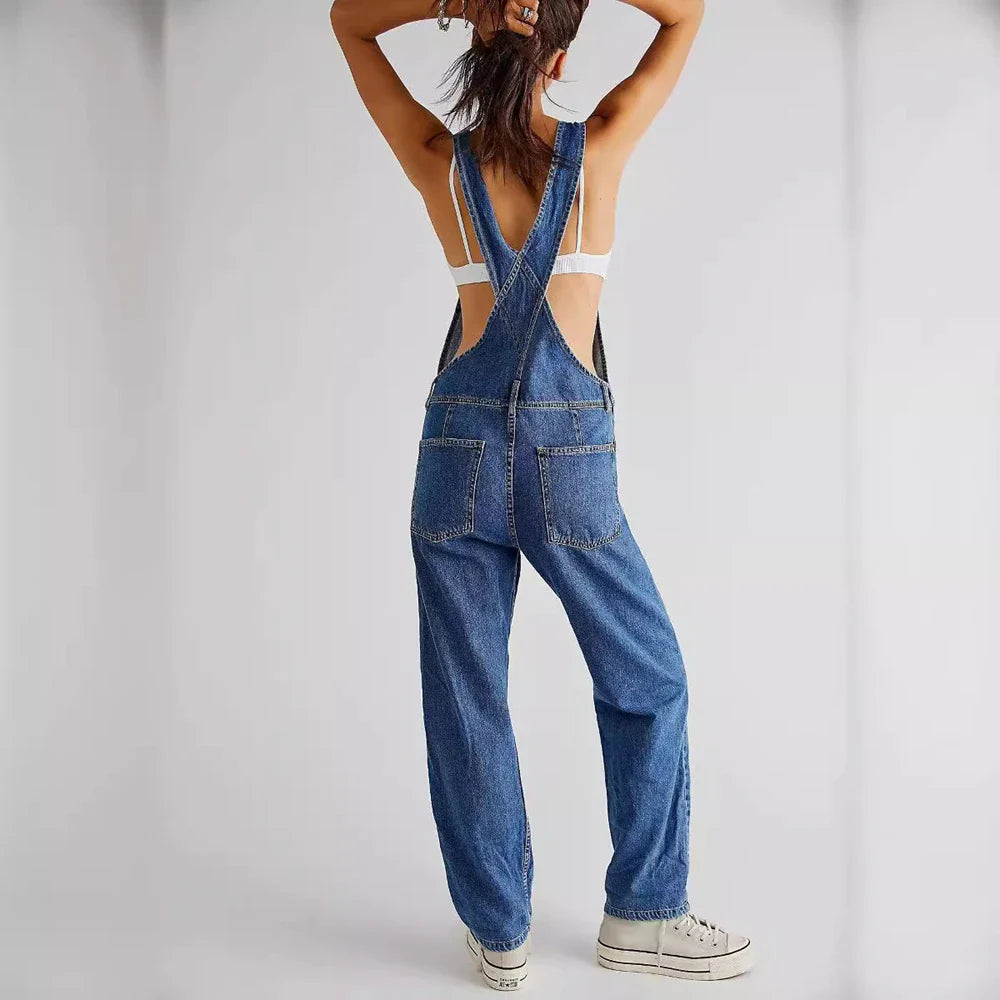 Taylor™ Effortless Denim Overall Jumpsuit