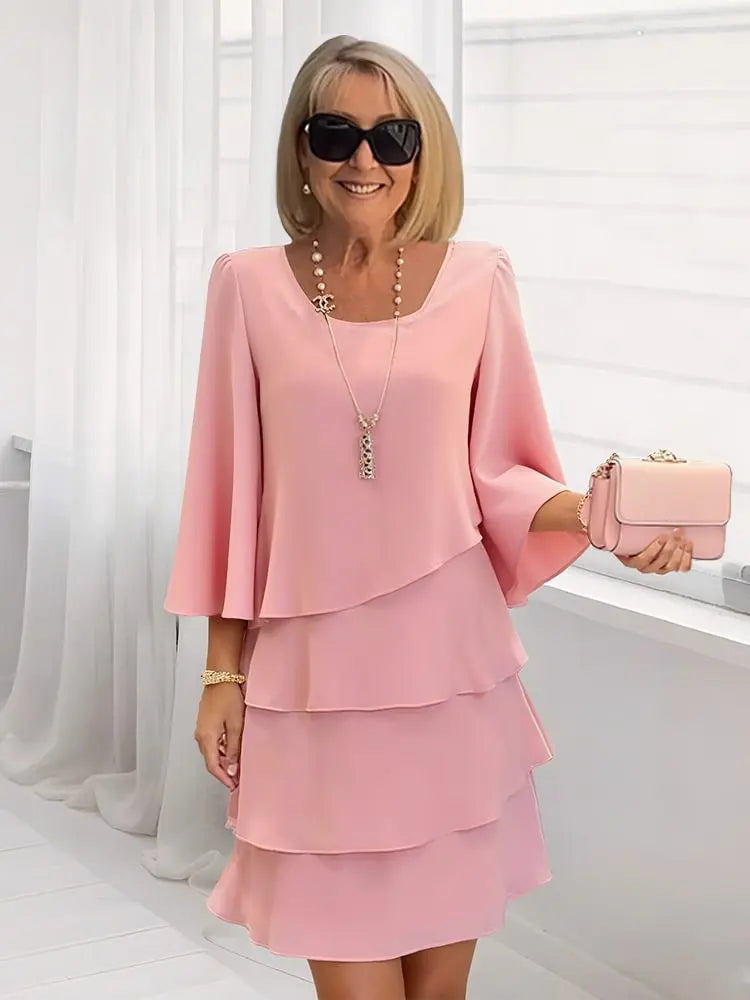 Elise – Flowing Elegant Dress with Shirring