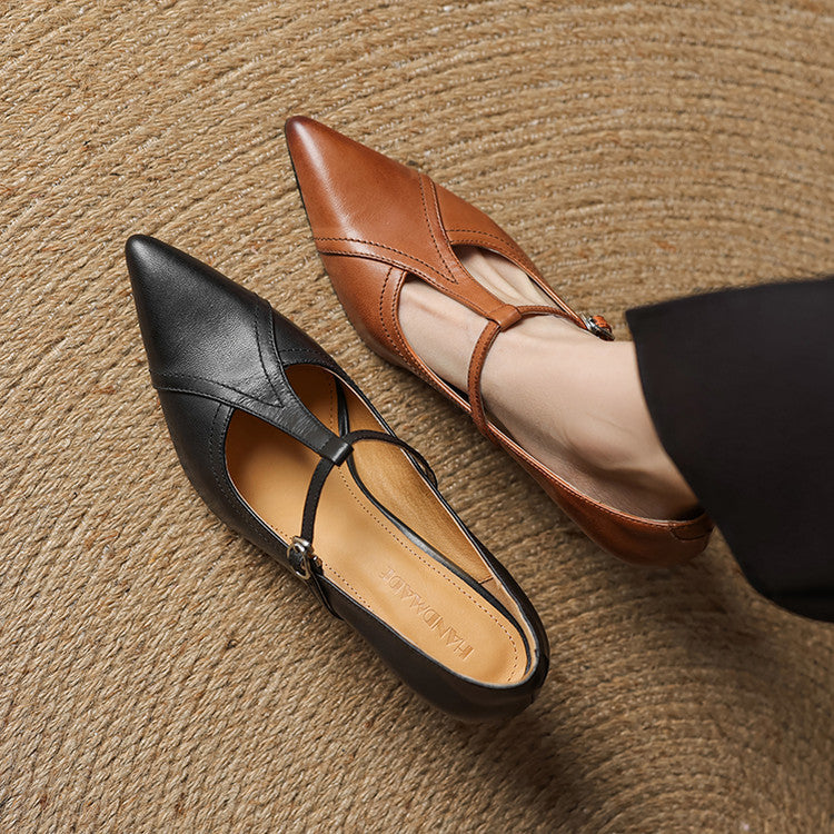 Lorena Genuine Leather Heels