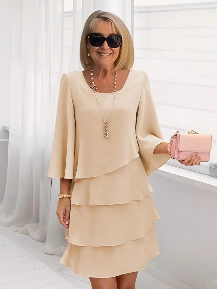 Elise – Flowing Elegant Dress with Shirring