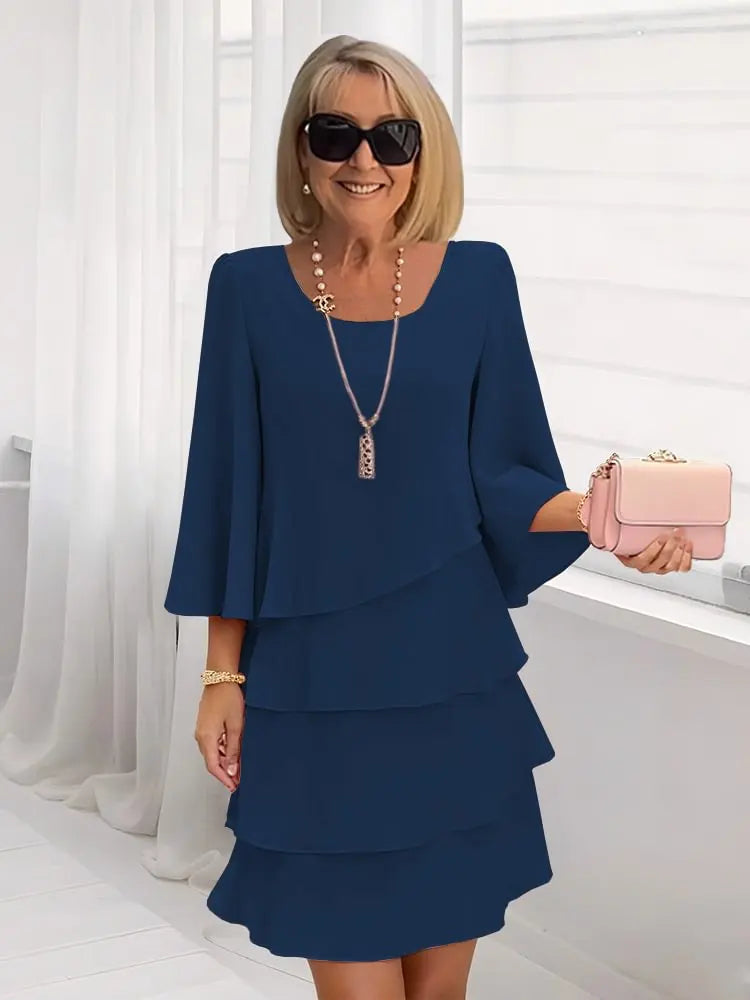 Elise – Flowing Elegant Dress with Shirring