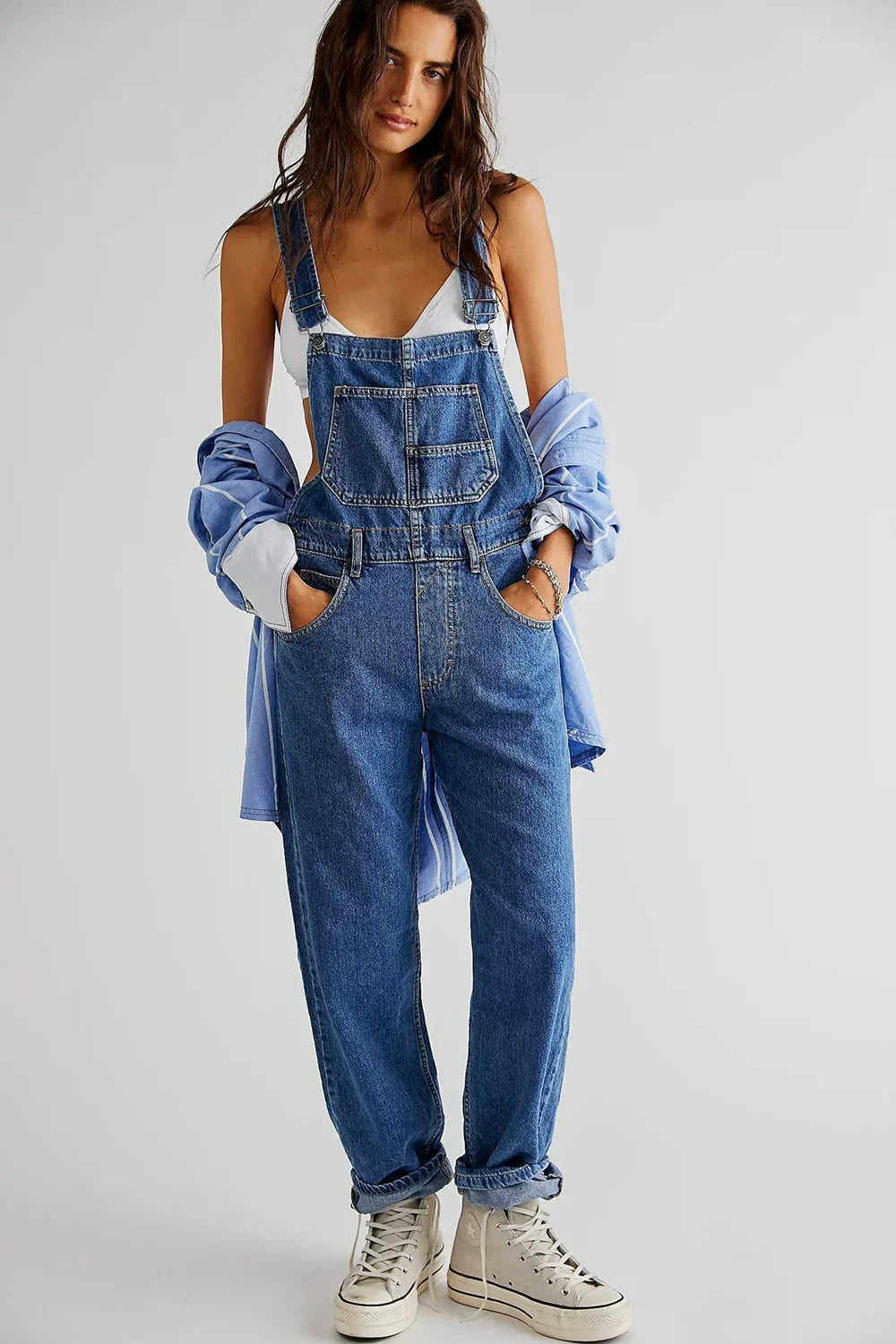 Taylor™ Effortless Denim Overall Jumpsuit