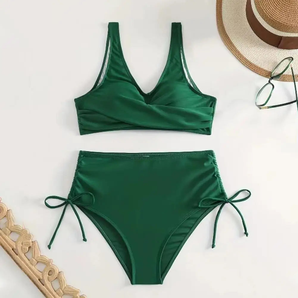 Sarena™ | Tummy Control Bikini Set with V-Neckline