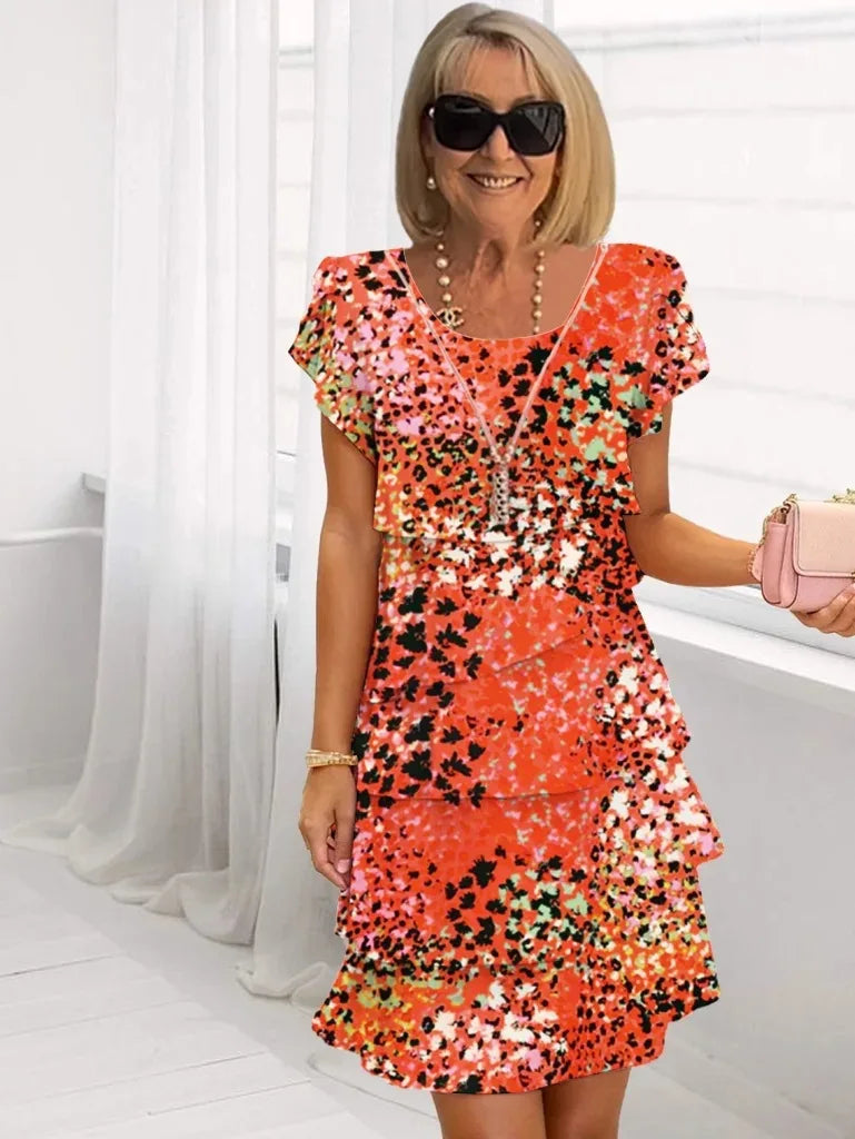 Bridget – Flowing Elegant Dress with Ruffles