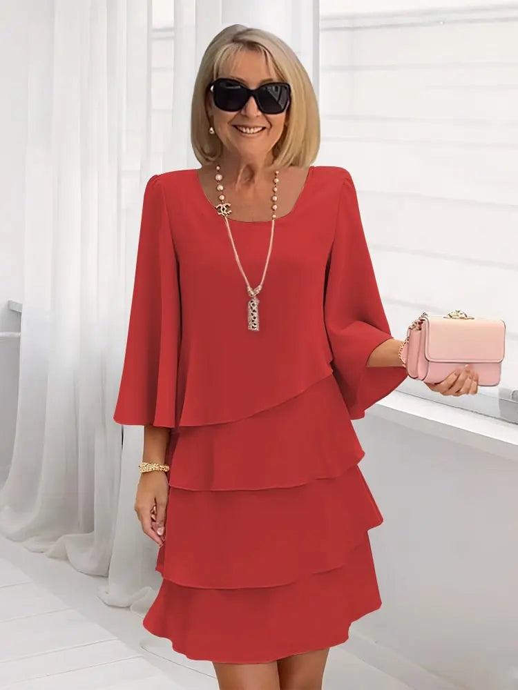 Elise – Flowing Elegant Dress with Shirring