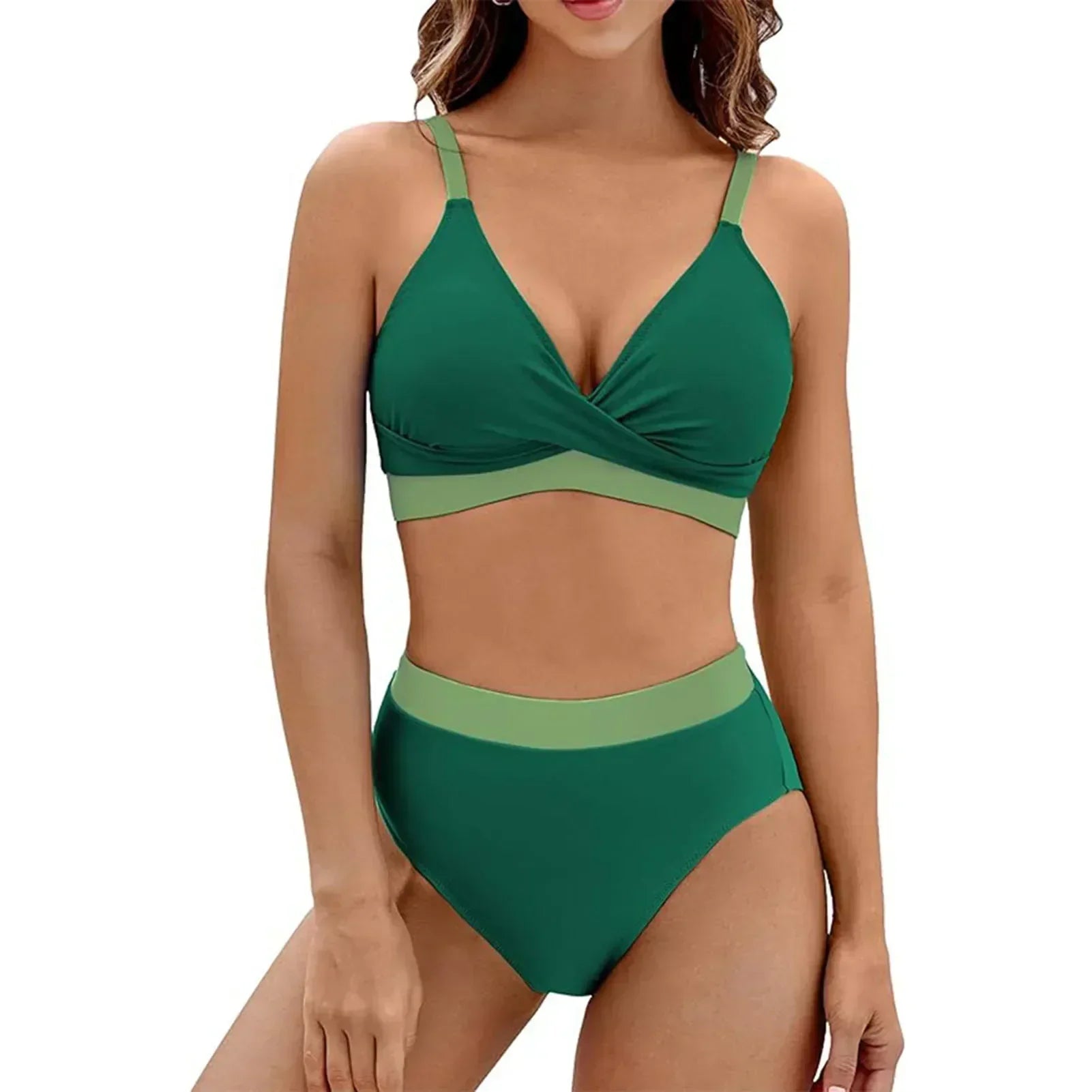 Sarena™ | Tummy Control Bikini Set with V-Neckline