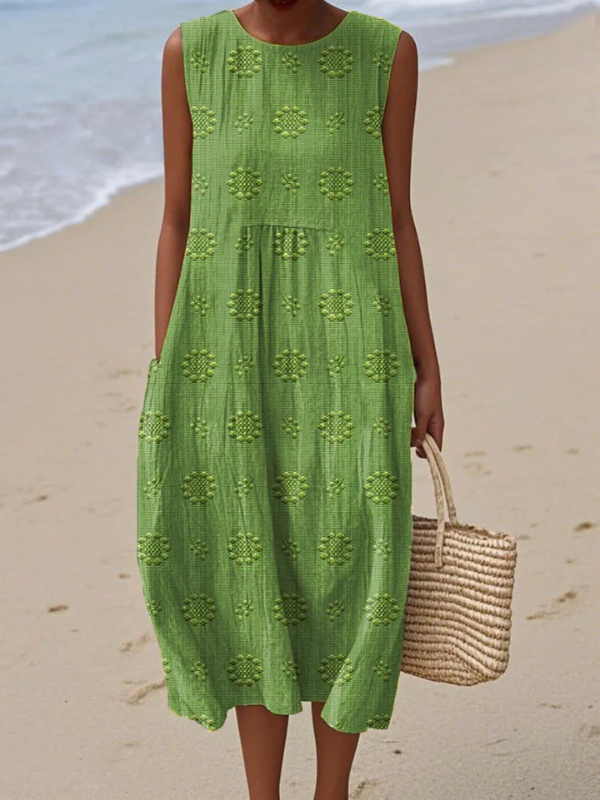 Sandra | Printed Midi Dress