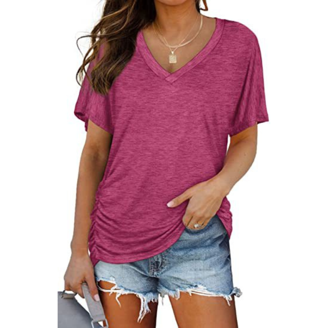 EILEY™ - Classic V-Neck Loose Fit Shirt