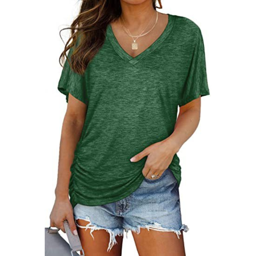 EILEY™ - Classic V-Neck Loose Fit Shirt