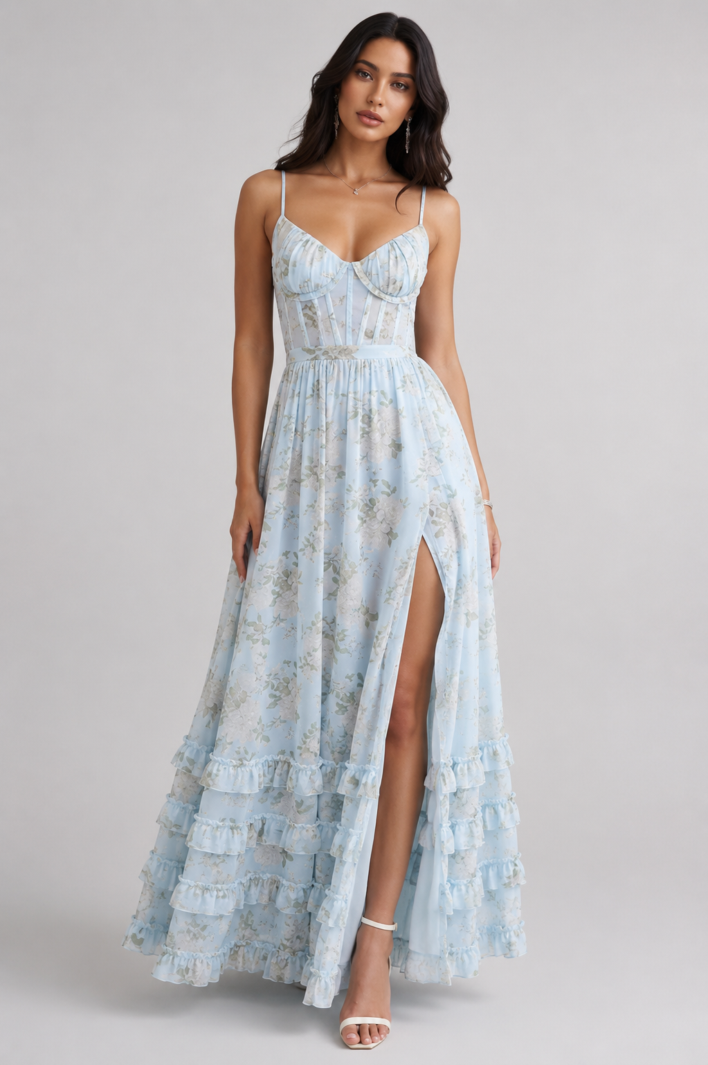 Serena Flowing Midi Dress – Venezia Edit