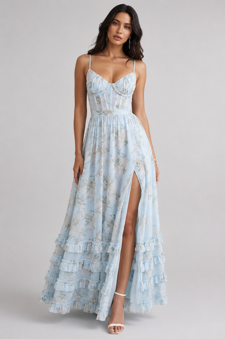 Serena Flowing Midi Dress – Venezia Edit