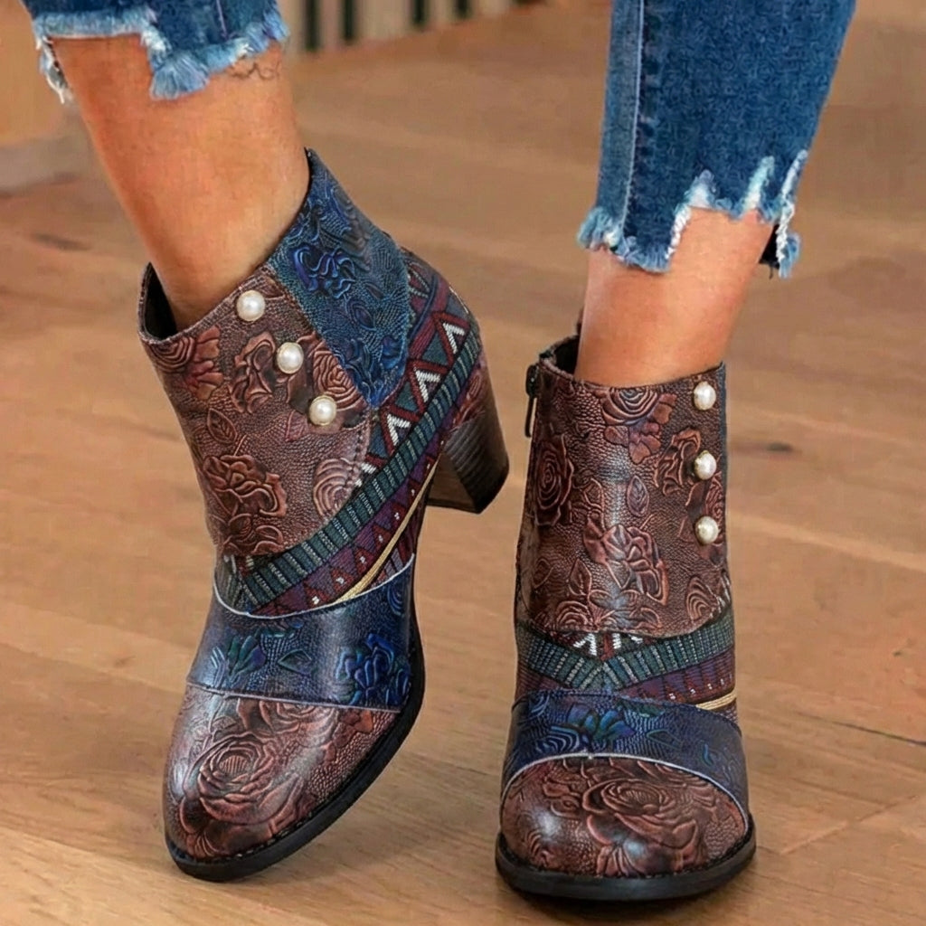 The Elara Patchwork Boot