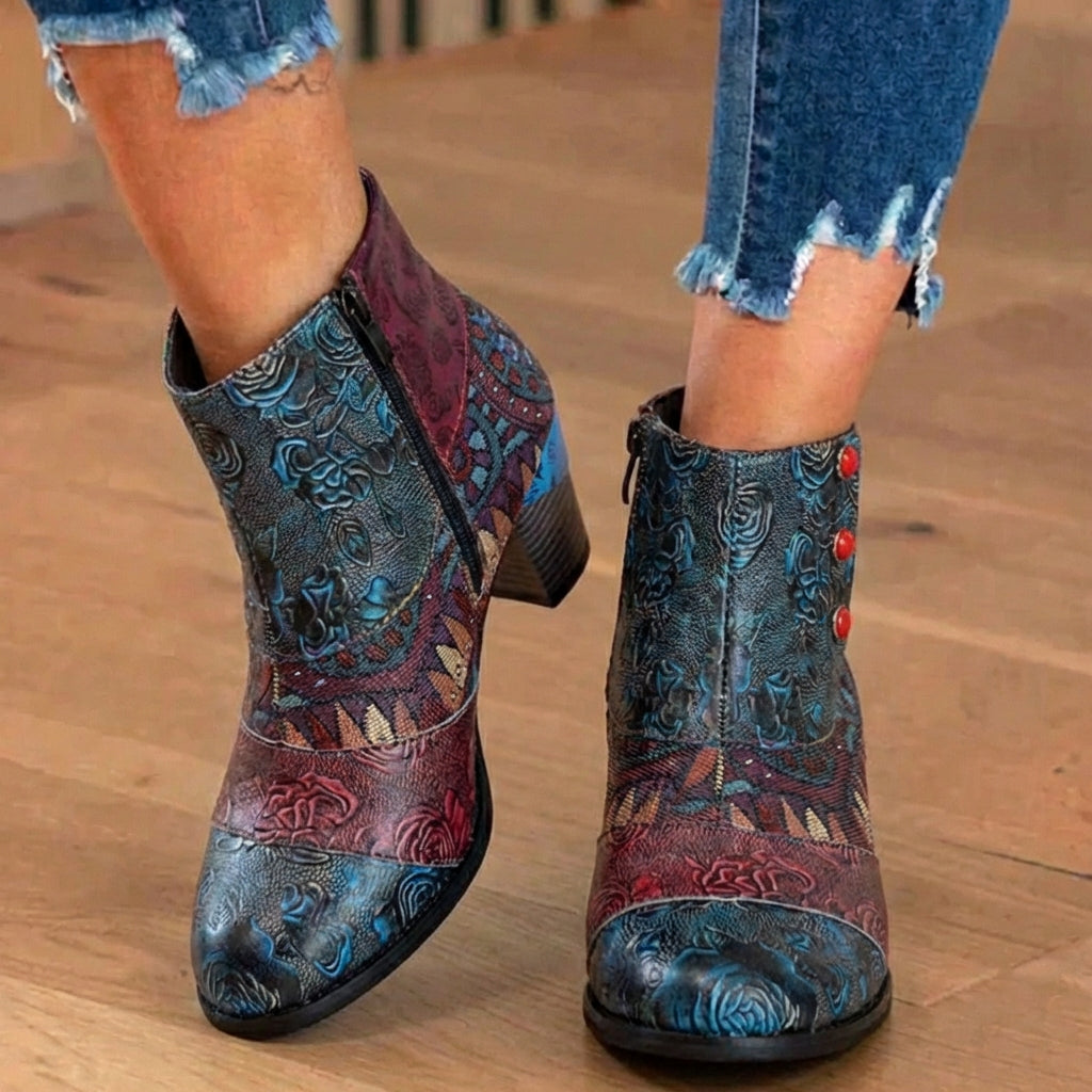 The Elara Patchwork Boot
