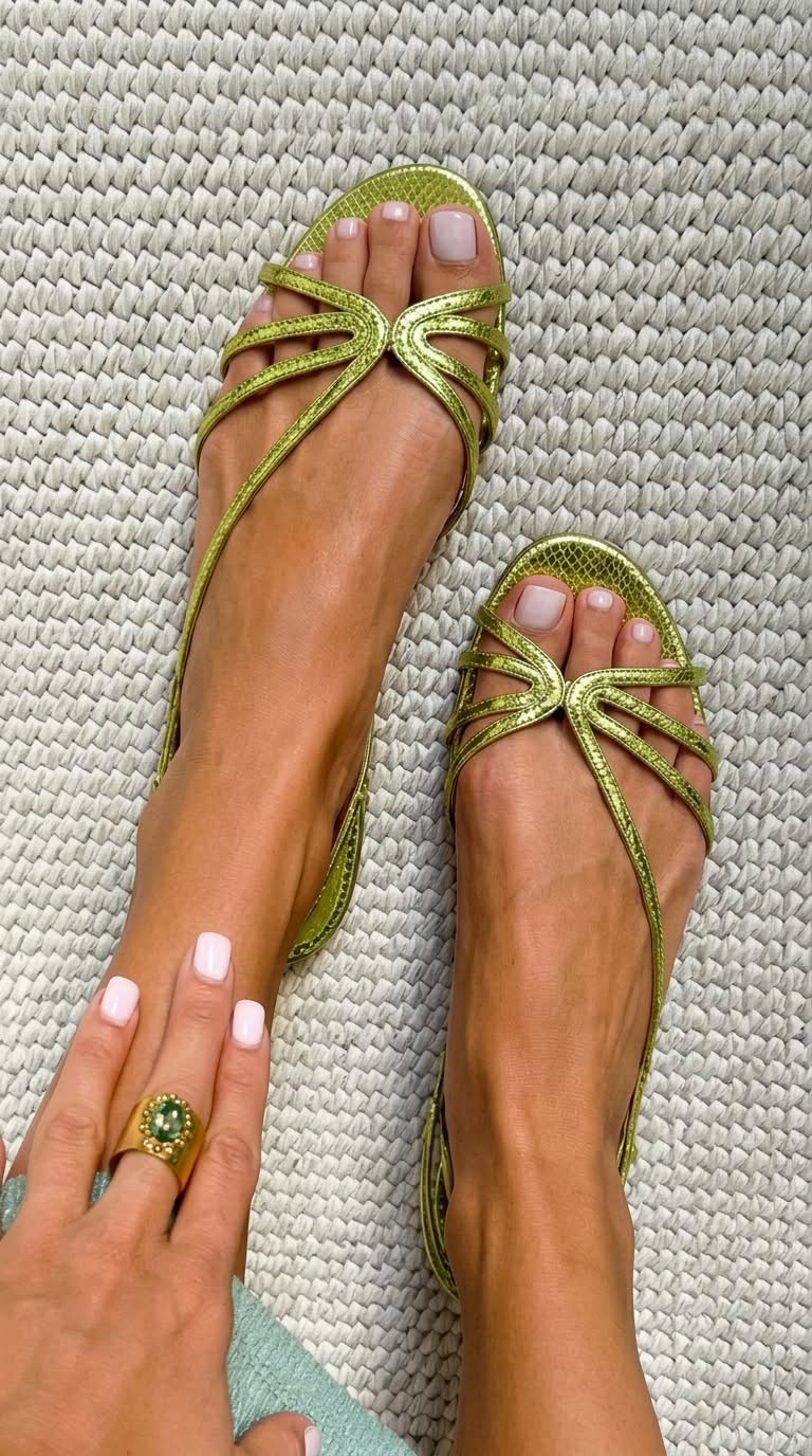 Valentina™ | Golden Summer Sandals