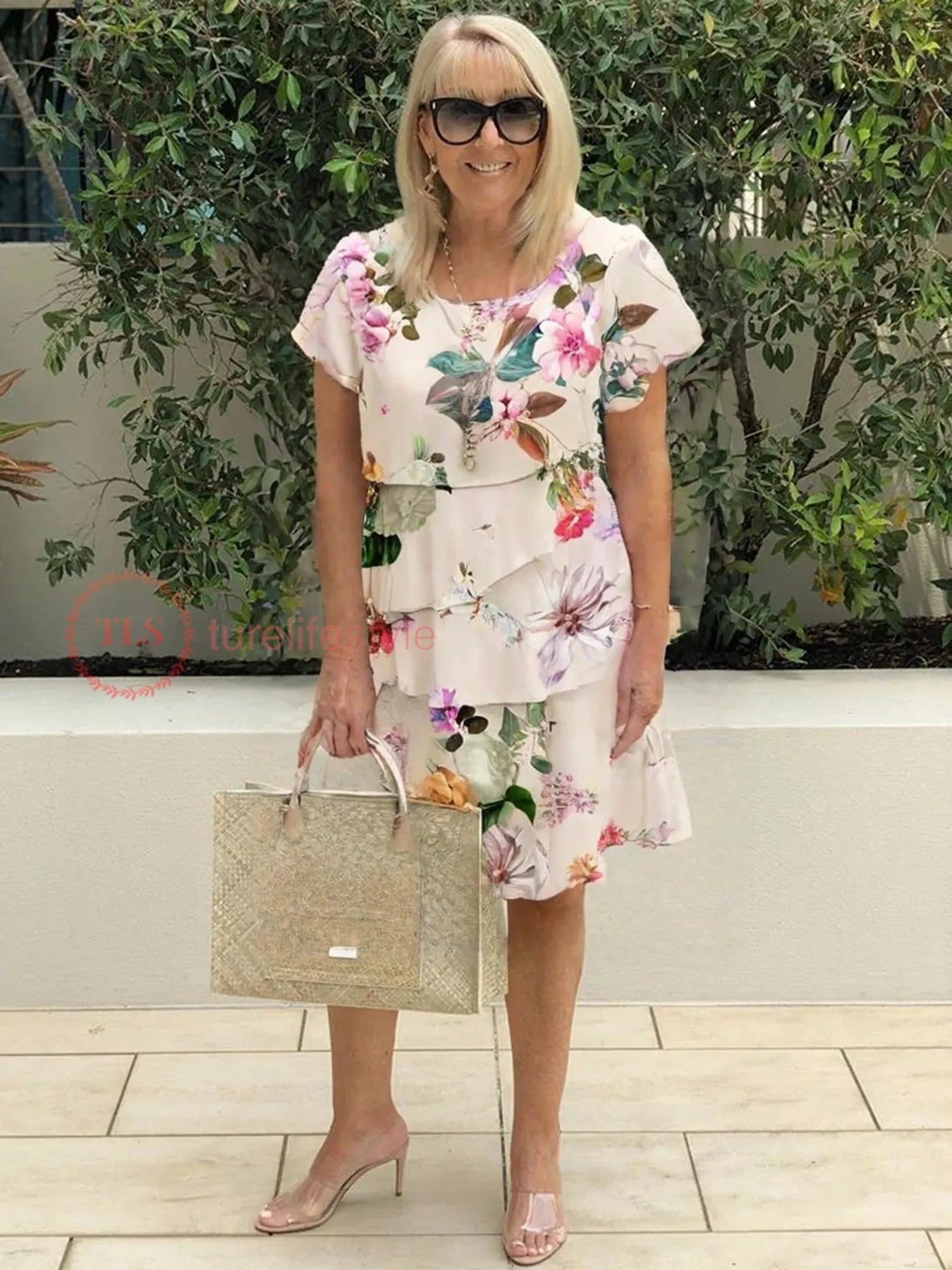 Diane | Cascade Floral Dress