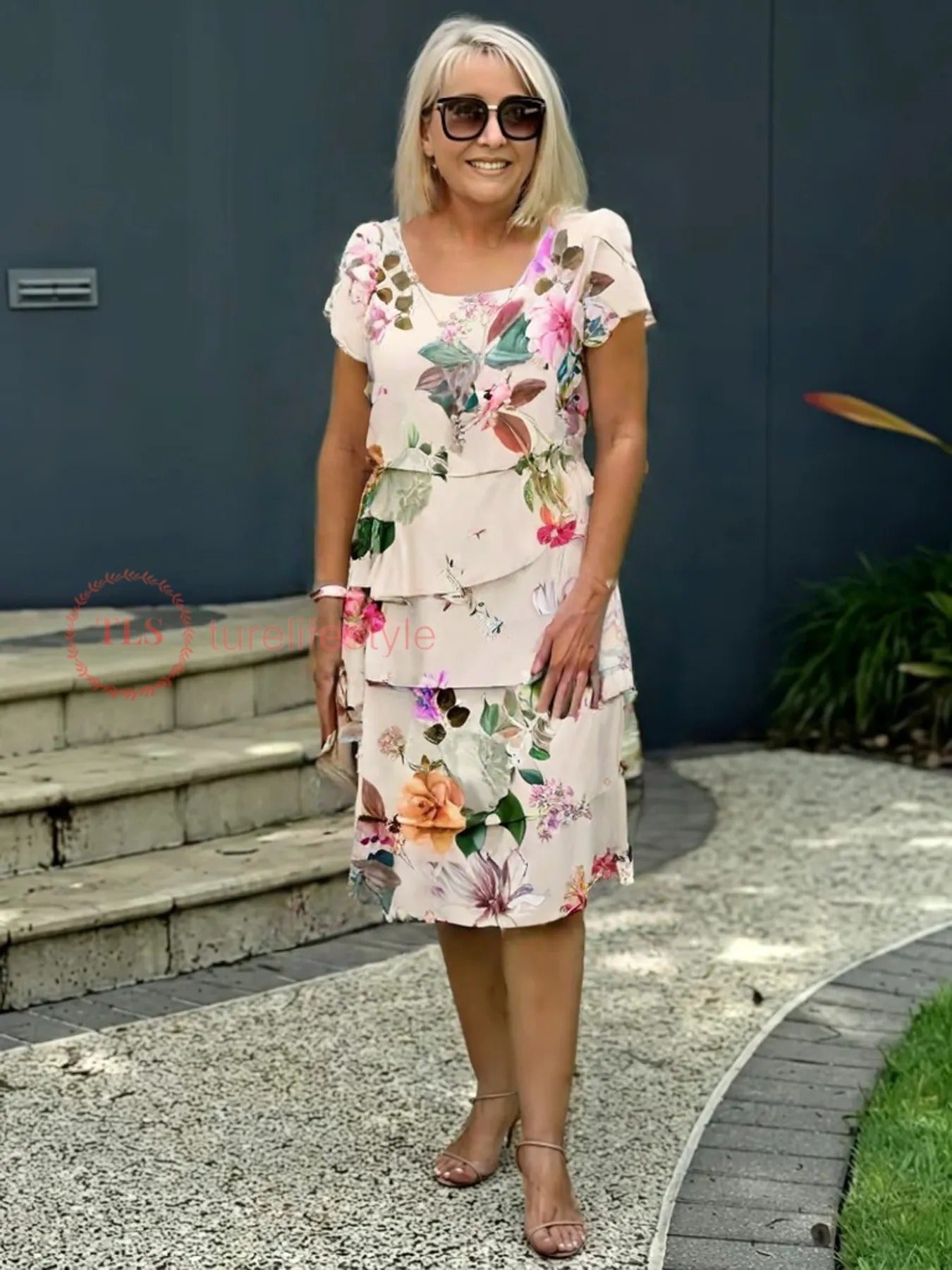 Diane | Cascade Floral Dress