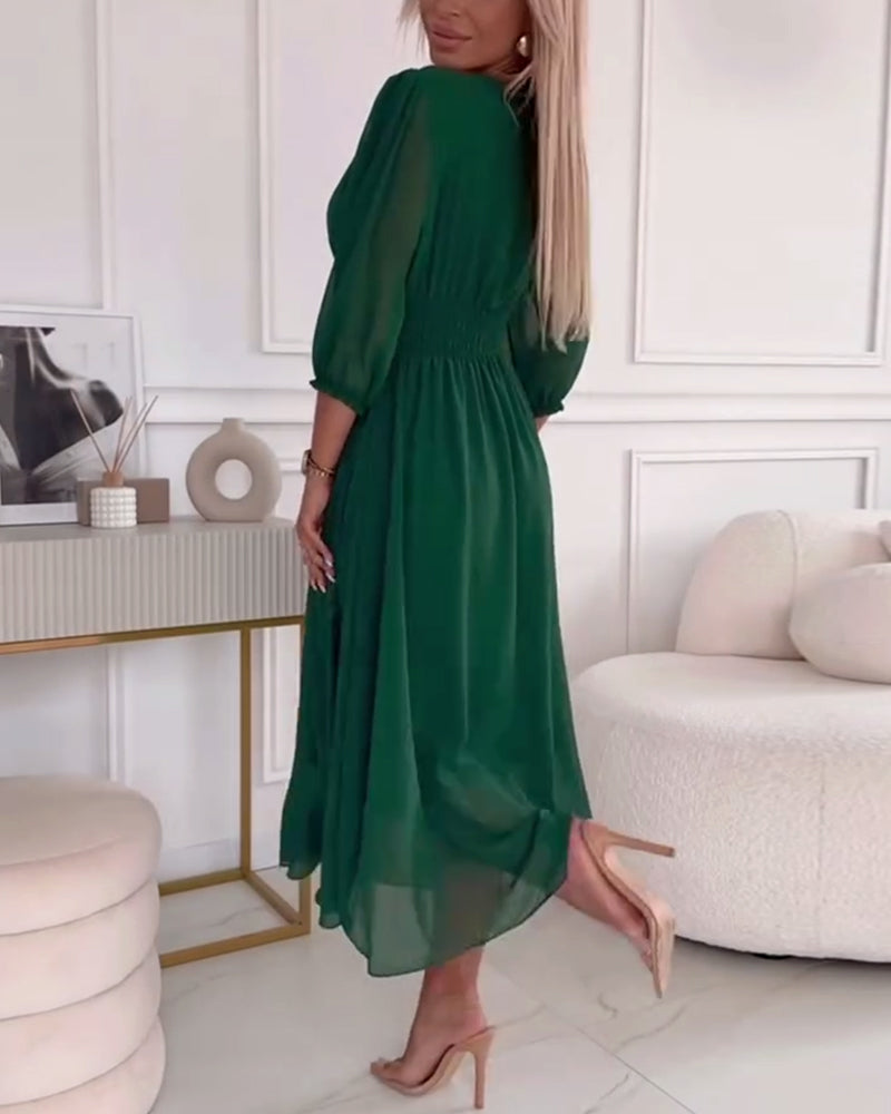 Elara™ | Effortless Flowy Midi Dress