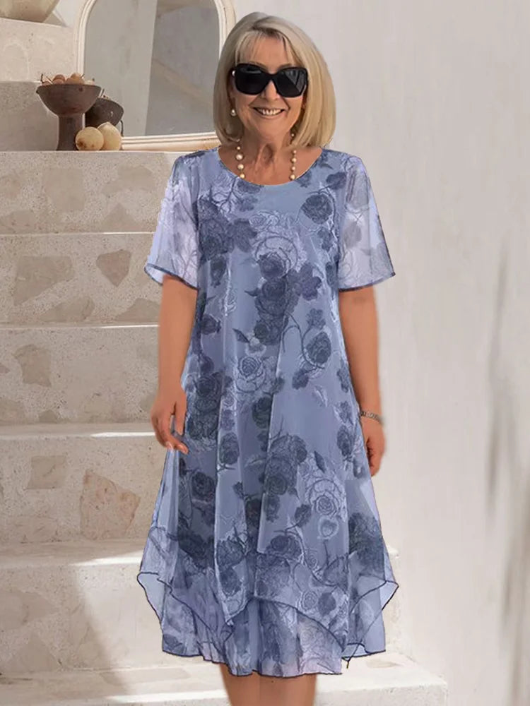 MARGOT ELEGANT COMFORT PLEATED DRESS