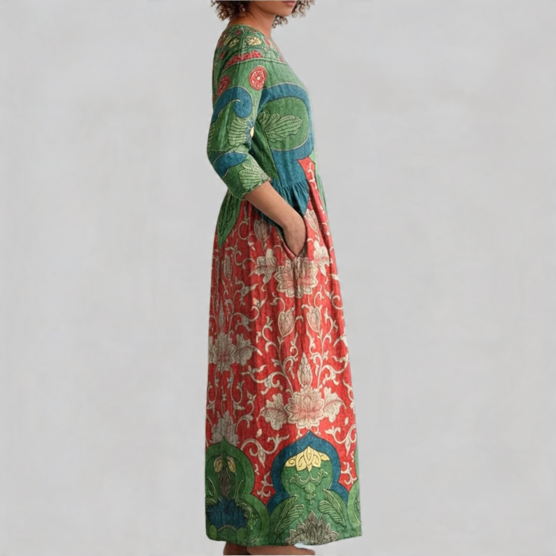 Judith | Vintage Floral Maxi Dress