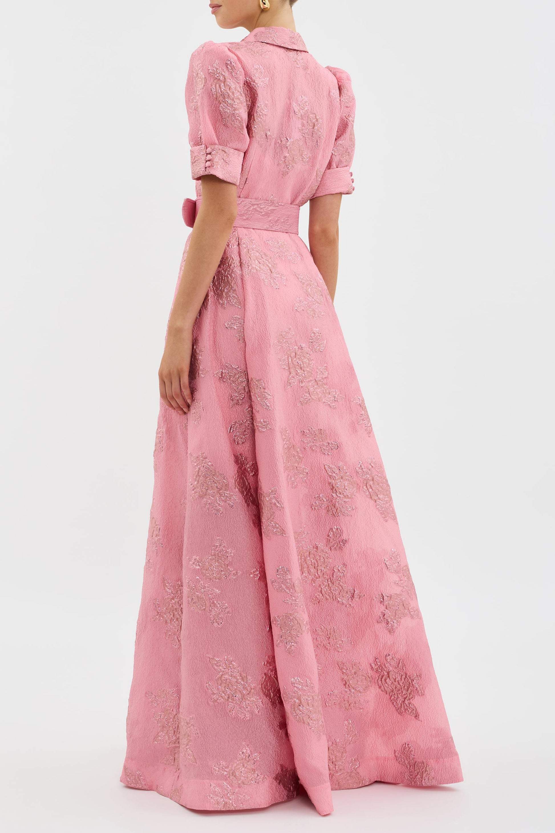 Anabella™ | Floral Puff Sleeve Midi Dress