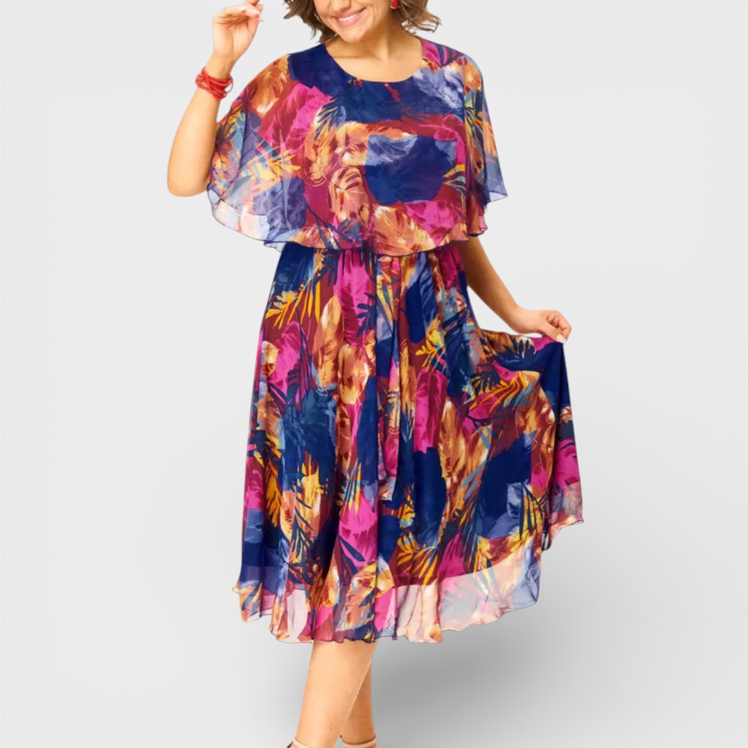 Bárbara™ | Flowy Chiffon Dress
