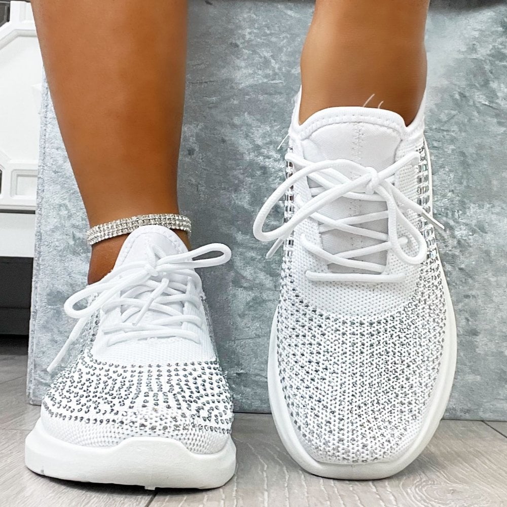 Avery™ Crystal Comfort Trainers – White