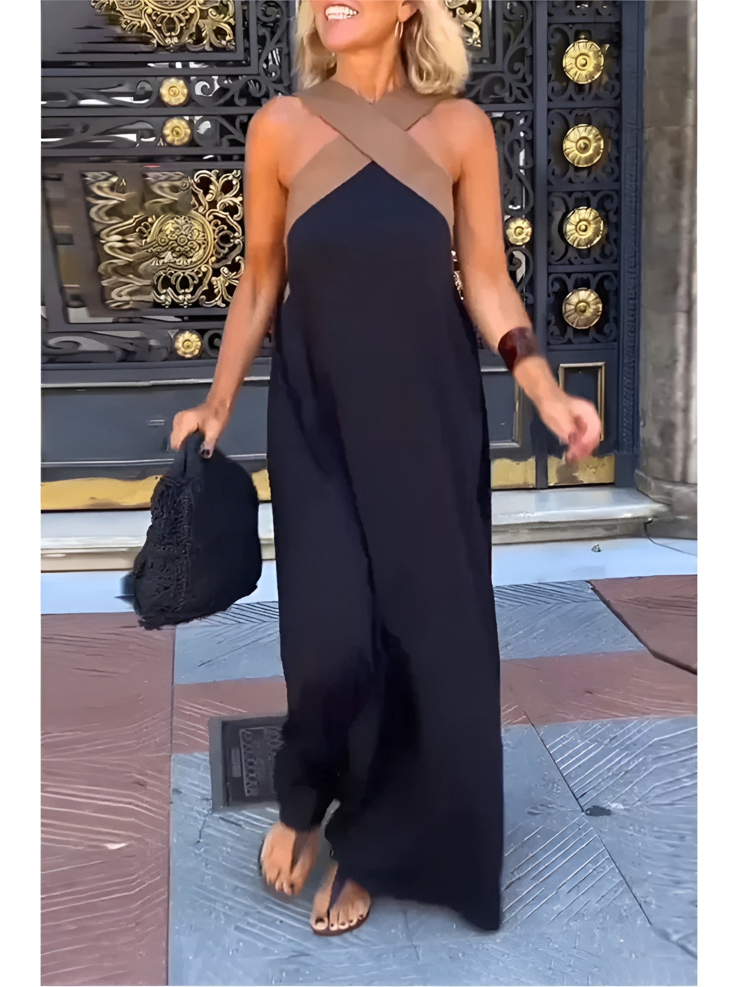 Delphine | Dress with crossed out