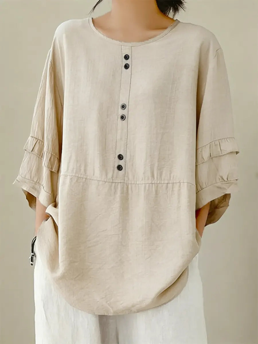 Liora™ | Breezy Everyday Linen Shirt