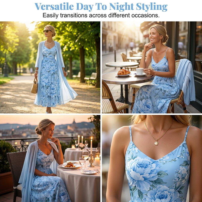 Floral Two-Piece Dress Set