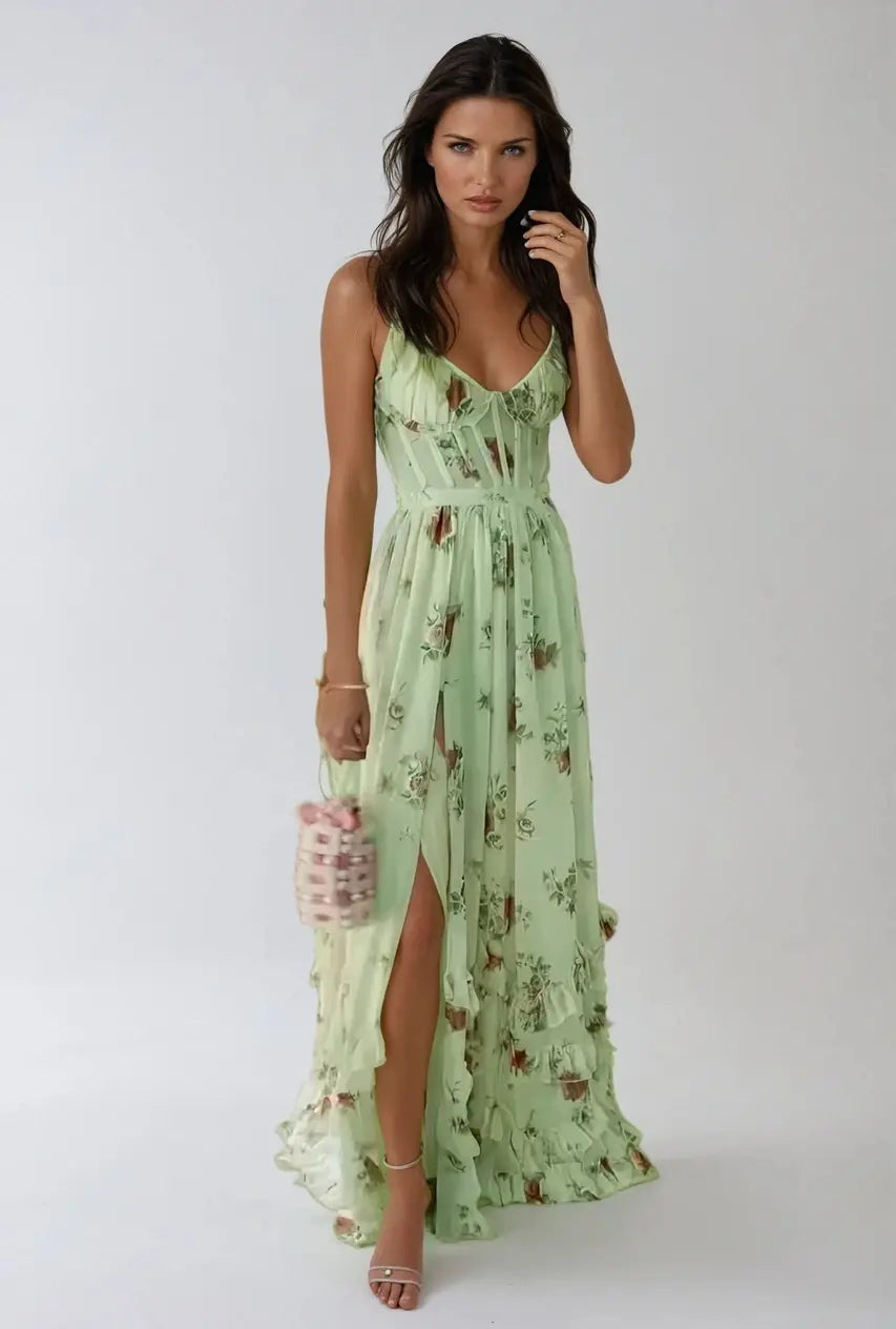 Serena Flowing Midi Dress – Venezia Edit